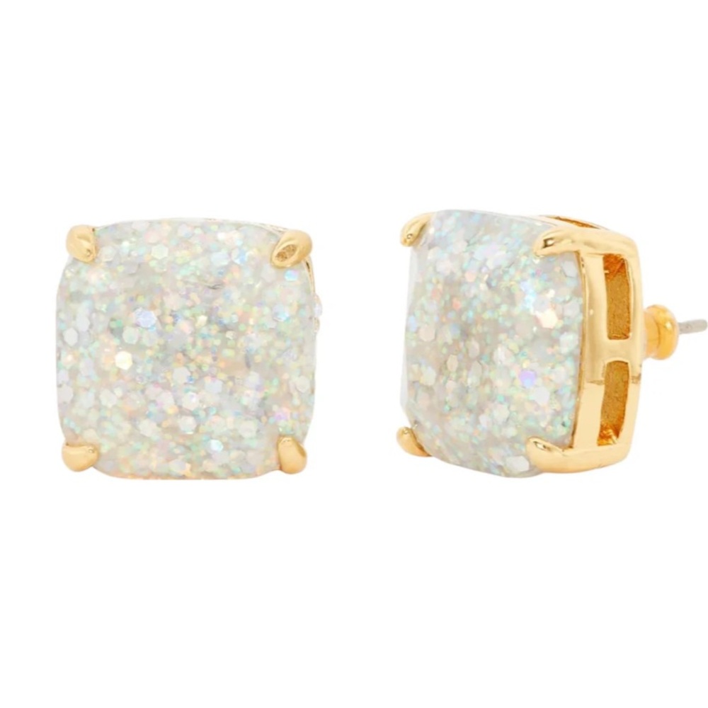 Kate Spade New York Small Square Studs Earrings Opal